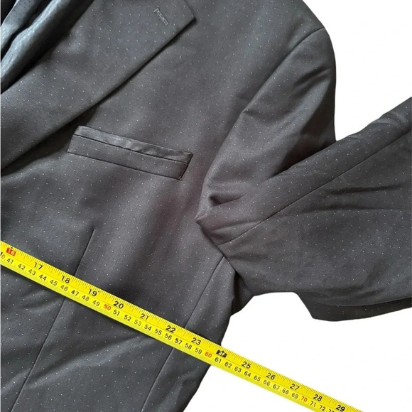 Sean John Fine Tailoring Blazer/sports Coat Dark Gray Men Size 46XL - Picture 2 of 6